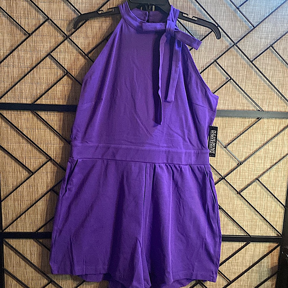 NEW N Y & C   X- LARGE PURPLE SHORT ROMPER